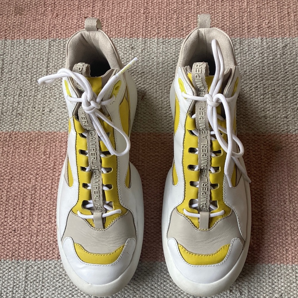 Camper lab leather high top sneakers basketball shoes